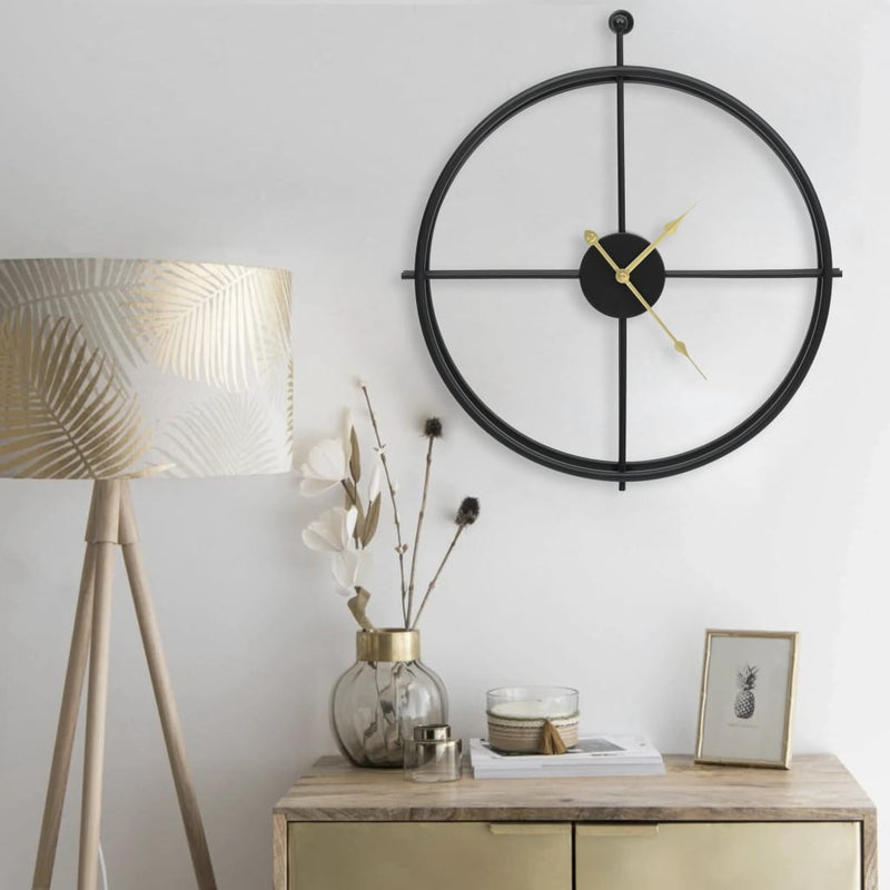 Wandklok 52 Cm Ijzer Kleurig