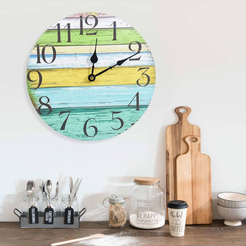 Wandklok Mdf Meerkleurig