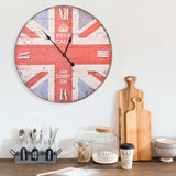 Wandklok Vintage Stijl Bloemen