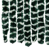 Vliegengordijn Chenille Groen En Wit