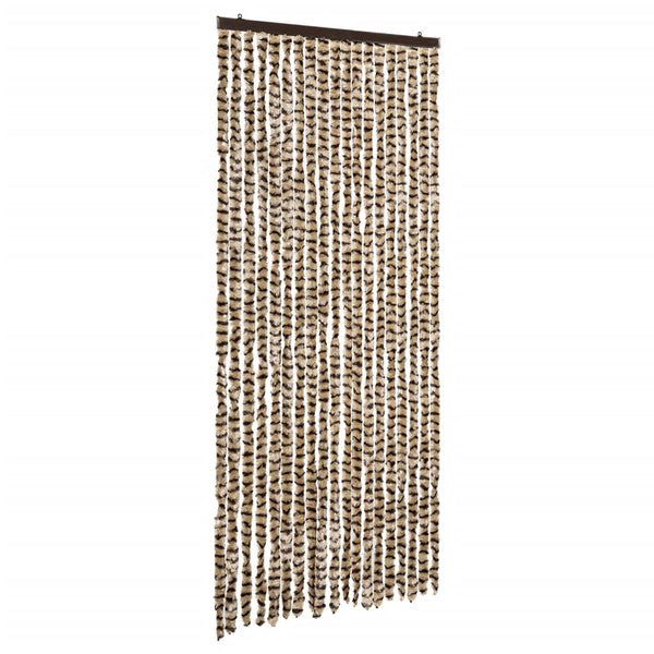 Vliegengordijn Chenille Beige En Bruin