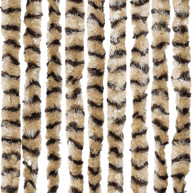 Vliegengordijn Chenille Beige En Bruin
