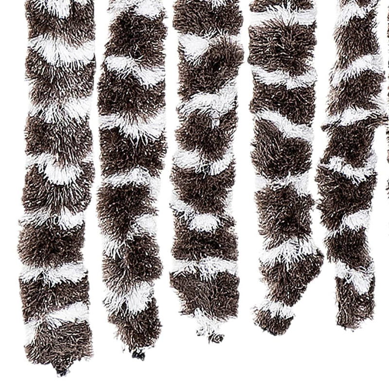Vliegengordijn Chenille Bruin En Wit