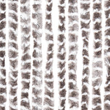 Vliegengordijn Chenille Taupe En Wit