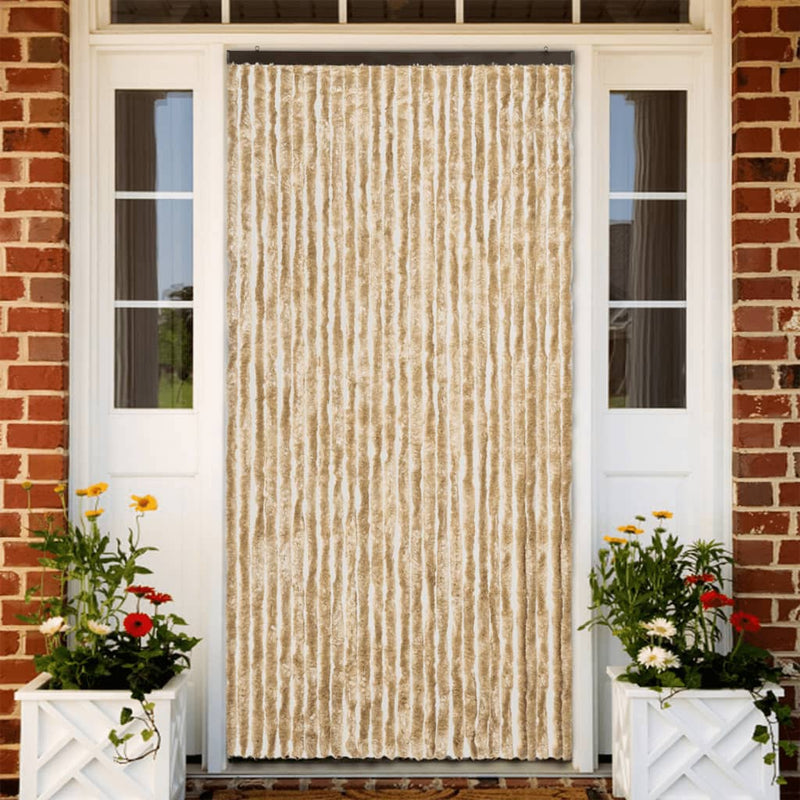 Vliegengordijn Chenille Beige