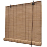 Rolgordijnen 2 St 80X160 Cm Bamboe Bruin