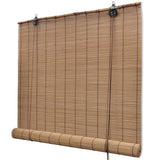 Rolgordijnen 2 St 120X220 Cm Bamboe Bruin