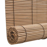 Rolgordijnen 2 St 120X220 Cm Bamboe Bruin