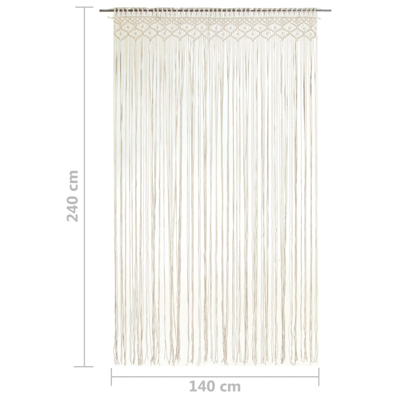 Gordijn Macramé 140X240 Cm Katoen