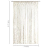 Gordijn Macramé 140X240 Cm Katoen