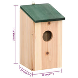 Vogelhuisjes 12X12X22 Cm Massief Vurenhout