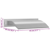 Zwembadfontein 45X26X13 Cm Roestvrij Staal Zilverkleurig