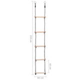 Ladder Met 5 Sporten 210 Cm Massief Grenenhout