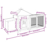 Kippenhok Met Nestkast 190X72X102 Massief Vurenhout