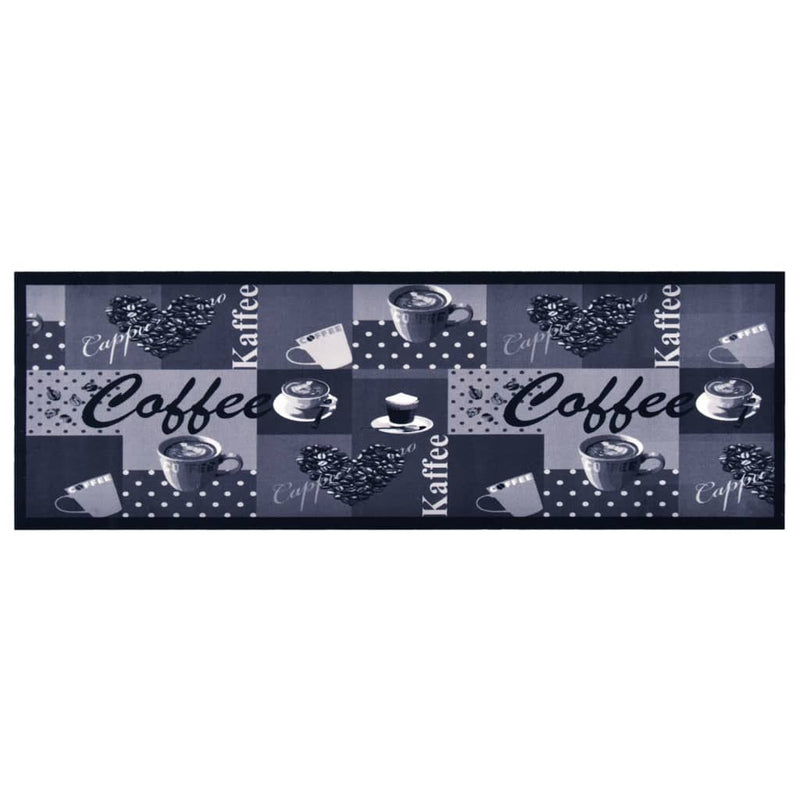 Keukenmat Wasbaar Coffee Koffiekleurig En Blauw