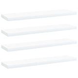 Wandschappen 40X10X1,5 Cm Bewerkt Hout Wit