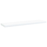 Wandschappen 40X10X1,5 Cm Bewerkt Hout Wit