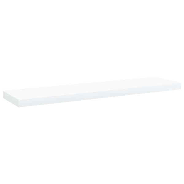 Wandschappen 40X10X1,5 Cm Bewerkt Hout Wit