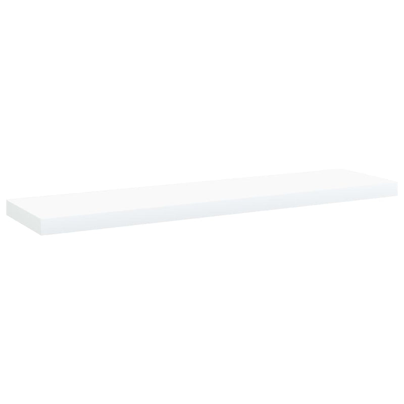 Wandschappen 40X10X1,5 Cm Bewerkt Hout Wit