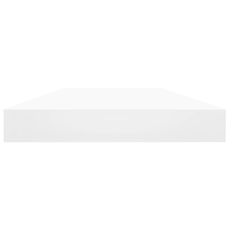 Wandschappen 40X10X1,5 Cm Bewerkt Hout Wit