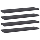Wandschappen 40X50X1,5 Cm Bewerkt Hout Grijs
