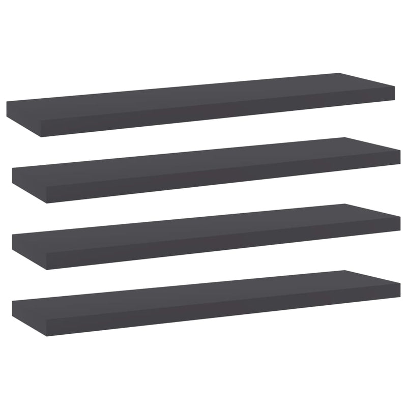 Wandschappen 40X50X1,5 Cm Bewerkt Hout Grijs