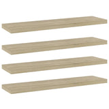 Wandschappen 40X10X1,5 Cm Bewerkt Hout Kleurig Sonoma Eiken