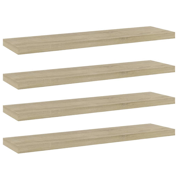 Wandschappen 40X10X1,5 Cm Bewerkt Hout Kleurig Sonoma Eiken