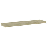 Wandschappen 40X10X1,5 Cm Bewerkt Hout Kleurig Sonoma Eiken