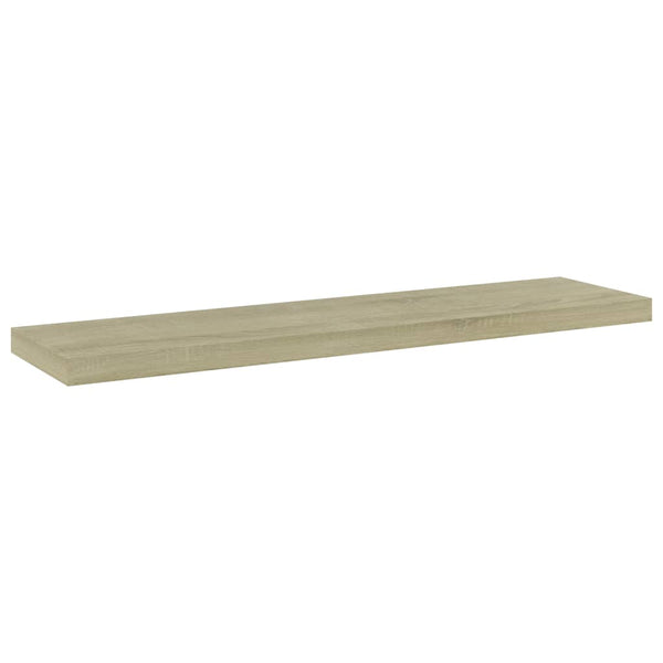 Wandschappen 40X10X1,5 Cm Bewerkt Hout Kleurig Sonoma Eiken