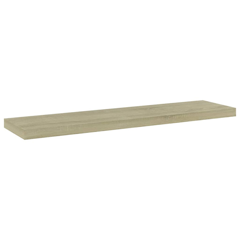 Wandschappen 40X10X1,5 Cm Bewerkt Hout Kleurig Sonoma Eiken
