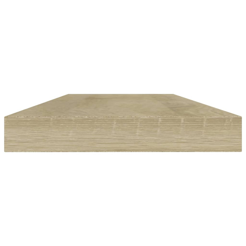 Wandschappen 40X10X1,5 Cm Bewerkt Hout Kleurig Sonoma Eiken