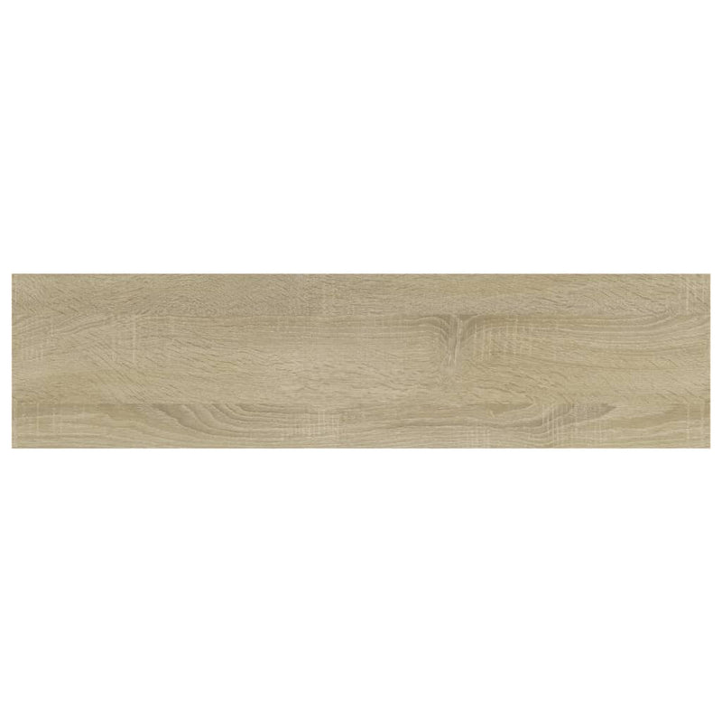 Wandschappen 40X10X1,5 Cm Bewerkt Hout Kleurig Sonoma Eiken