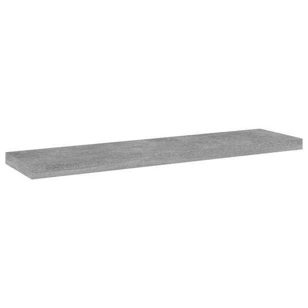 Wandschappen 40X10X1,5 Cm Bewerkt Hout Betongrijs