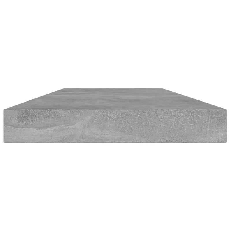 Wandschappen 40X10X1,5 Cm Bewerkt Hout Betongrijs