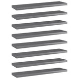Wandschappen 40X30X1,5 Cm Bewerkt Hout Hoogglans Grijs
