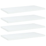 Wandschappen 40X10X1,5 Cm Bewerkt Hout Wit