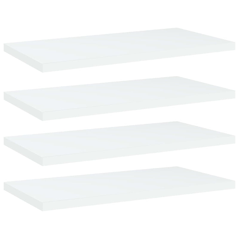 Wandschappen 40X10X1,5 Cm Bewerkt Hout Wit