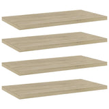 Wandschappen 40X10X1,5 Cm Bewerkt Hout Kleurig Sonoma Eiken