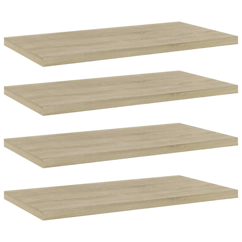 Wandschappen 40X10X1,5 Cm Bewerkt Hout Kleurig Sonoma Eiken