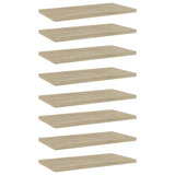 Wandschappen 40X10X1,5 Cm Bewerkt Hout Kleurig Sonoma Eiken