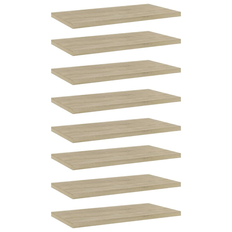 Wandschappen 40X10X1,5 Cm Bewerkt Hout Kleurig Sonoma Eiken