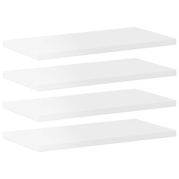 Wandschappen 40X20X1,5 Cm Bewerkt Hout Hoogglans Wit