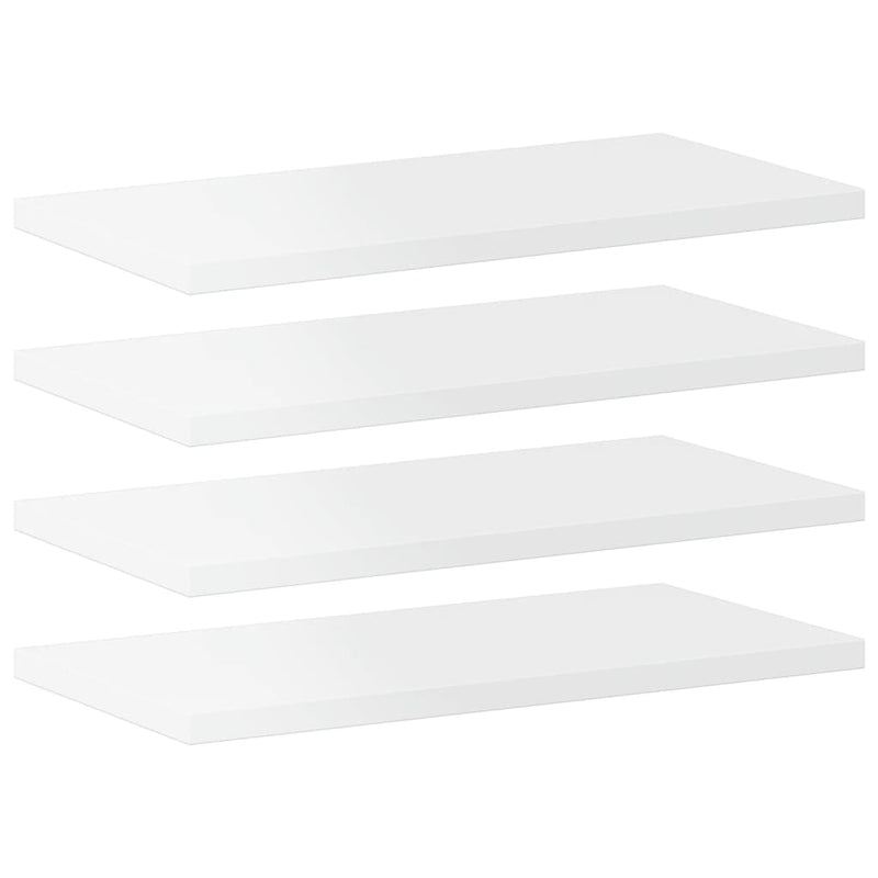 Wandschappen 40X20X1,5 Cm Bewerkt Hout Hoogglans Wit