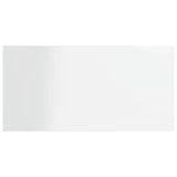 Wandschappen 40X20X1,5 Cm Bewerkt Hout Hoogglans Wit