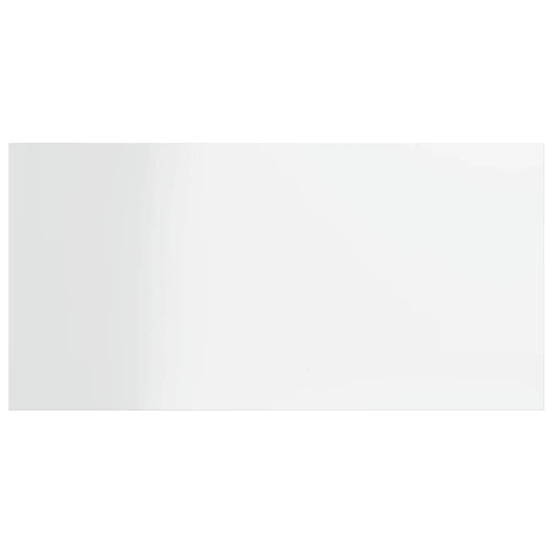 Wandschappen 40X20X1,5 Cm Bewerkt Hout Hoogglans Wit