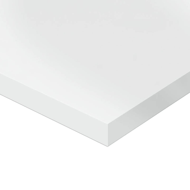 Wandschappen 40X20X1,5 Cm Bewerkt Hout Hoogglans Wit
