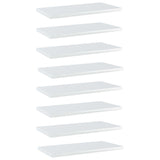 Wandschappen 40X20X1,5 Cm Bewerkt Hout Hoogglans Wit