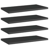 Wandschappen 40X50X1,5 Cm Bewerkt Hout Hoogglans Zwart