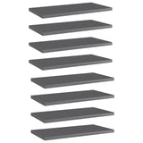 Wandschappen 40X30X1,5 Cm Bewerkt Hout Hoogglans Grijs